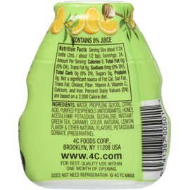 4C Sugar Free Liquid Water Enhancer, Premium Natural Flavors, 0 Calorie, 12 pack (Green Tea)