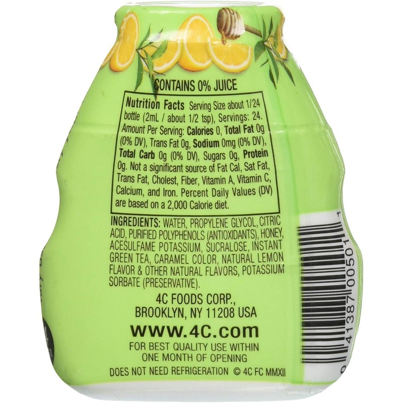 4C Sugar Free Liquid Water Enhancer, Premium Natural Flavors, 0