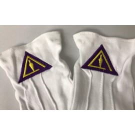 Freemason Masonic Royal and Select Mason Dress Gloves