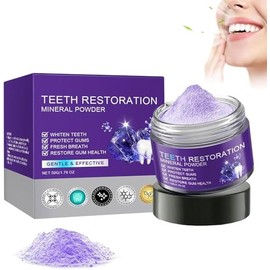 Teeth Whitening Mineral Powder, Dental Restoration Treatment, Gum Strengthening Formula