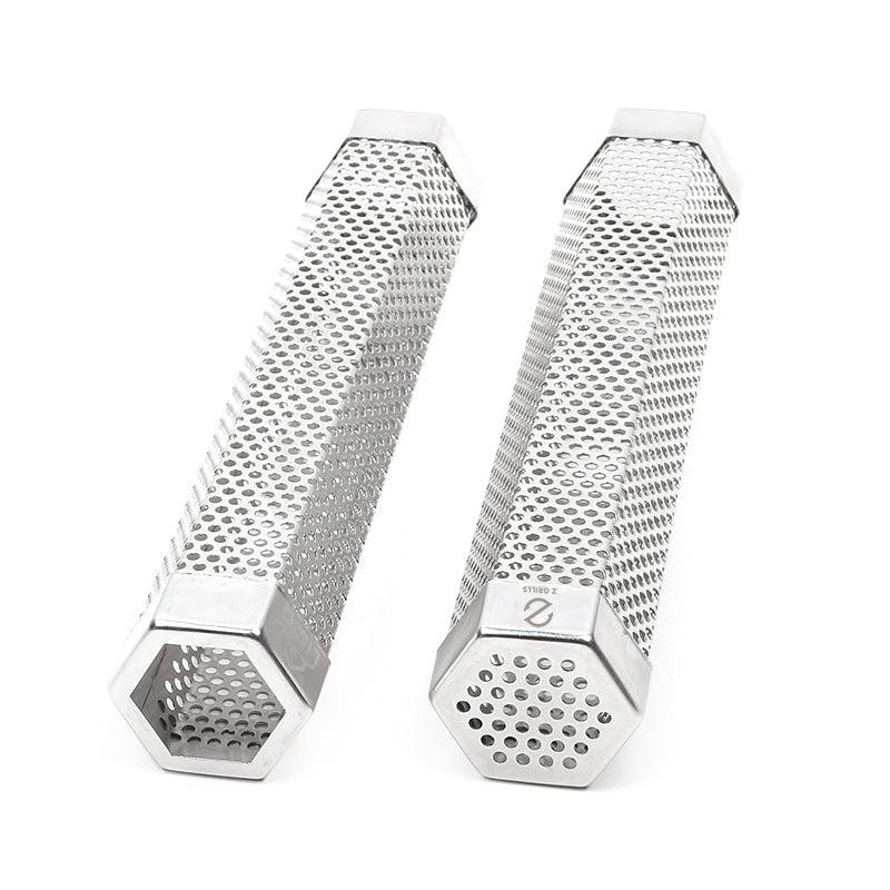 HEXAGON TUBE SMOKER WITH 2 HOOKS AND BRUSH - Quantity: