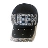 Popfizzy Queen Hats for Women, Bedazzled Queen Gifts, Bling Hats