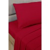 Bedding Heaven 2' 6" Percale Fitted Sheet. Red. Ideal for