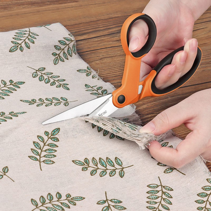 Fabric Scissors Set with Sharp Stainless Steel Blade and Soft