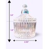 Elegant Crystal Iridescent AB Jar - Acrylic Dappen Dish for