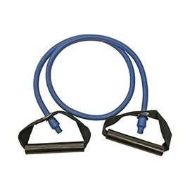 Great Lakes Sports Blue Resistance Tubes with Comfort Handles and Heavy Resistance, 57" Long