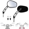 FOVPLUE Handlebar Mount Mirrors, Left and Right Set, Rearview Mirrors