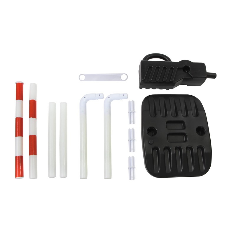 JAMARA 460491 - Traffic Barrier - 12 Piece Mechanical Barrier,