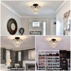 Luupyia Mini Crystal Chandelier Ceiling Light Small, Modern Crystal Ceiling