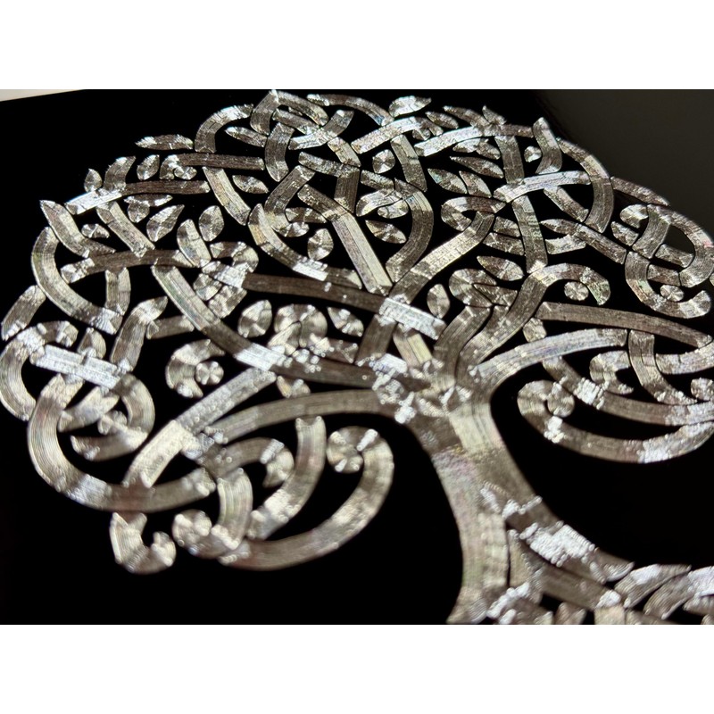 Celtic Tree of Life Car Tag Diamond Etched Vanity Front