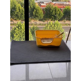 Cat Litter Mat Soft and Silent Large Ultrathick Double Layer Cat Litter Mats Waterproof Easy to Clean Cat Mat for Litter Box Mat Trapping Rug