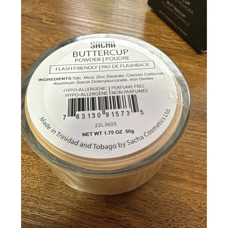 Sacha BUTTERCUP Setting Powder, No Ashy Flashback,Blur