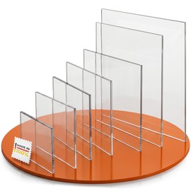 EH Design Acrylic Glass Plate - Square Cuts to Measure (200 x 100 x 5 mm) - UV-Resistant & Weatherproof - Transparent & High Gloss - For DIY, Furniture & Terrariums - Made in Germany