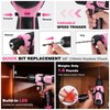 WORKPRO Pink Power Drill - 8V Cordless Drill Kit with