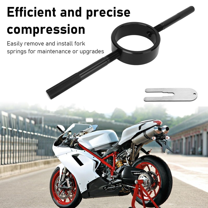 Universal Motorcycle Fork Spring Compressor Tool Kit, Easy to Use,
