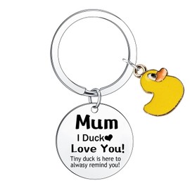 Hgreiwgk Mother's Day Gifts for Mom Gifts Mom keychain from Daughter Son Cute Duck Gifts for Mommy Birthday Gifts Love You New Mother Gift Mama Gifts