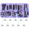 Yoeruyo Pin Headers 2.54mm Header Connector Kit, 2 Row Male