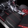 CAR PASS Rhinestone Red Bling Diamond Car Seat Covers Leather