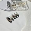 Black Diamond Handmade Nail Tips - Ballerina M / 블랙