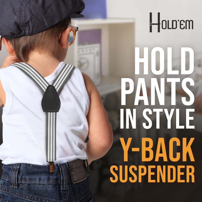 Suspenders for Kids - 1 Inch Suspender Perfect for Tuxedo-