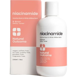 Natural-Result Niacinamide Toner for Face |A radiance-boosting advanced toning solution with salicylic acid and aloe vera that rejuvenates skin and minimizes the appearance of pores. Fragrance-free 8 ounces / 얼굴용 자연스러운 결과 나이아신아마이드 토너 | 살리실산과 알로에 베라가 함유된 광채 부스팅 고급 토닝 솔루션으로 피부를 재생하고 모공 외관을 최소화 무향 8온스