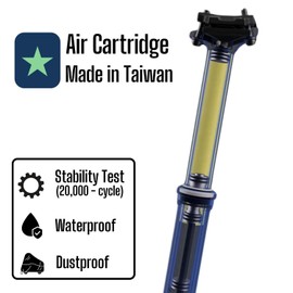 SAFORTBIKES Dropper Post 27.2/30.9/31.6/34.9mm, Internal Cable Routing, SD98-PD (31.6/446mm)