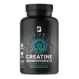 Creatina Monohidratada en Cápsulas | 240 Cáps de Creatina para Desempeño y Recuperación Muscular | Alta Pureza y Fácil de Tomar | Creatine Monohydrate
