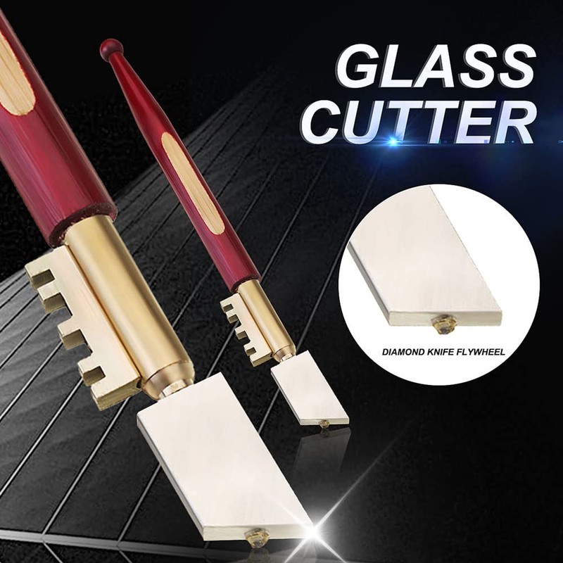 Glass Cutter with Diamond Tip, 175mm Heavy Duty Diamond Tip