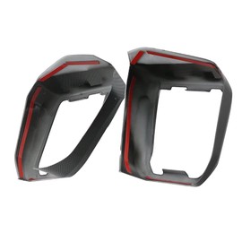 RAGBUSCLE Interior Front Air Vent Outlet Cover Trims Carbon Fiber, 2022-2023 Compatible with Toyota Tundra, Dashboard Upper Air Vent Outlet Cover Trim Interior Side Air Condition Panel Frame Kit