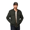 WenVen Men's Twill Cotton Field Jacket Light Utility Work Wear