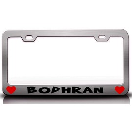 Custom Brother - Bodhran Musical Musician Metal Car SUV Truck License Plate Frame Ch z23