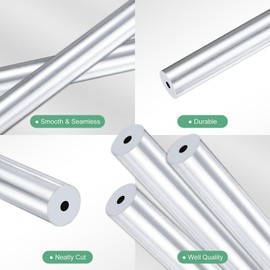 M METERXITY 3-Pack 250mm 6063 Aluminum Round Tube, 3mm ID 12mm OD Seamless Aluminum Tubing for Construction/Machining/DIY Crafting, Metal Straight Pipe [0.12x0.47x9.8IN]