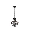 Lanpesting Farmhouse Chandelier, Modern Hanging Pendant Lighting, 4-Light Rustic Ceiling