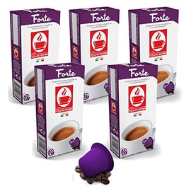 Bonini Coffee Capsules, Forte - Nespresso Compatible- 5-Pack (5x10 Capsules)