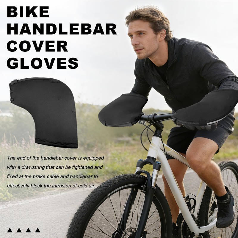 Bike Handlebar Covers Winter Bicycle Gloves Warm Cycling Bar Glove