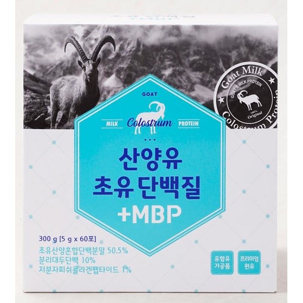 Cage Lab Goat Milk Colostrum Protein + MBP 5g*60 packets, special price 3+2, 5 sets, 300 packets / 케이지랩 산양유 초유단백질+MBP 5g*60포, 특가 3+2 5세트 300포