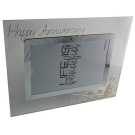 5th Wood Wedding Anniversary Photo Frame:(Land)(flower)