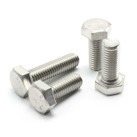 MACHSWON 10 Pieces Hex Head Screw Bolts 3/8-16 UNC 304 Stainless Steel 1-1/2≈38.1mm Fully Threaded Hex Tap Bolts