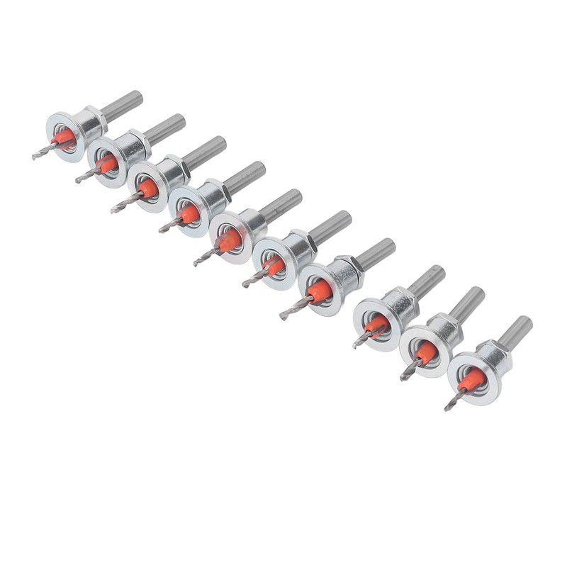 10PCS Countersink Drill Bits Adjustable Stop Tapered Countersink Bit for