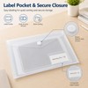 10 Pack Clear Folders for Documents Plastic Folders with Label