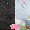 Pink Glow in The Dark Stars Decals Decor for Ceiling,