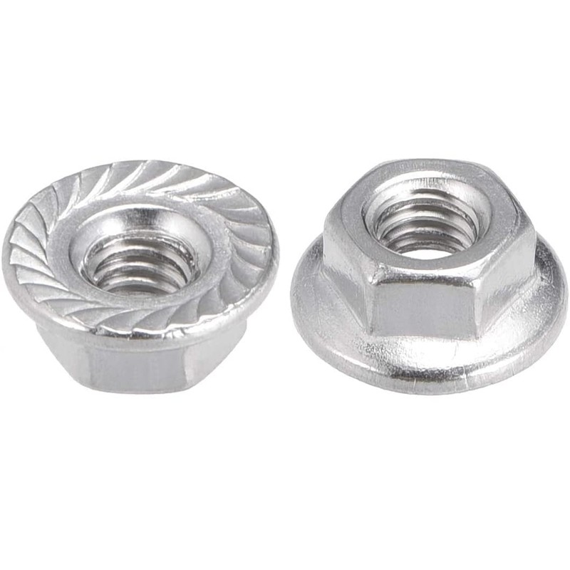 TERF® M4 Serrated Flange Hex Nut M4 (4mm) Hexagonal Serrated
