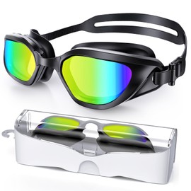 Vegemono Swimming Goggles, Comfort & Eye Protection Swim Goggles for Adults, Anti Fog & Uv Hd Goggles for Men Women Youth