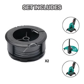 Replacement Thread Spool, Grass Trimmer Thread Spool, Suitable for Bosch Universal Grass Cut 18, Universal Grasscut 18v-26, Universal Grasscut 18v-260 (2 Replacement Thread Spools)