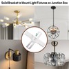 Teemyaa Light Fixture Mounting Brackets, 180° Adjustable Universal Light Crossbar