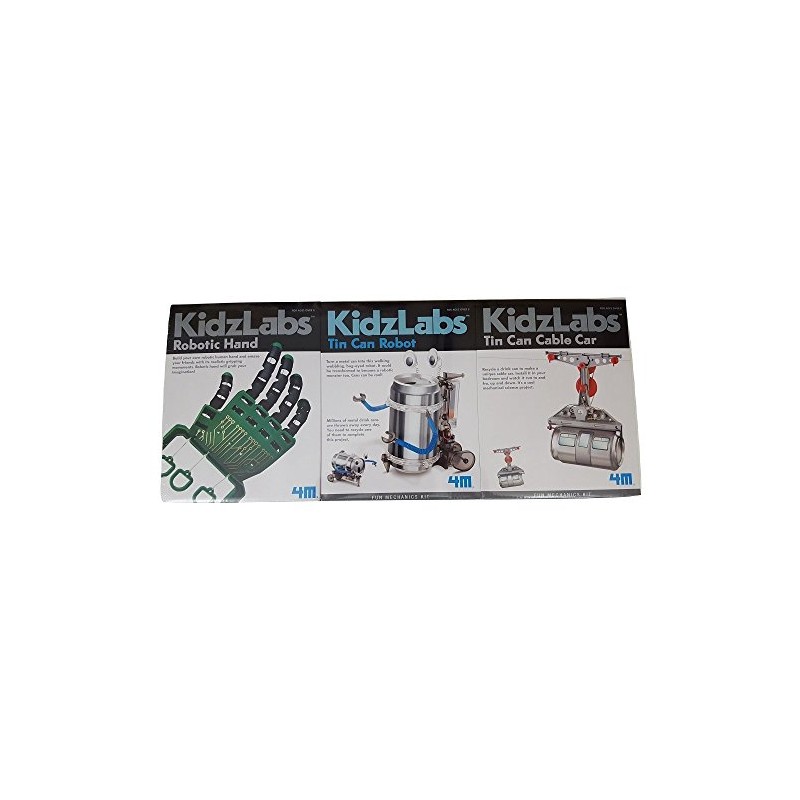 KidzLabs: Robotic Hand, Tin Can Robot, & Tin Can Cable