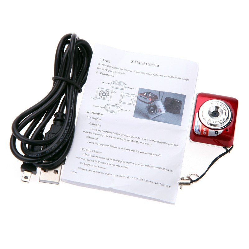 X3 Portable Mini High Denifition Digital Camera Mini DV Support