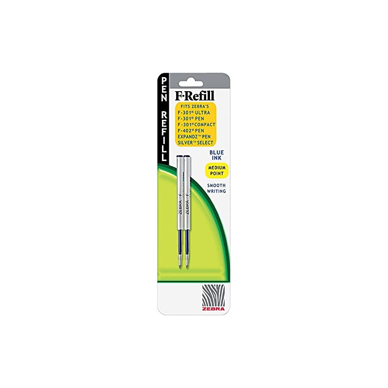 Zebra Refill for F301, F301 Ultra, F402, Silver Select Ballpoint,