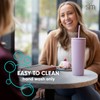 Simple Modern Plastic Matte Studded Tumbler with Lid and Straw