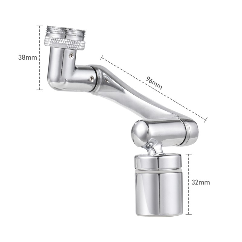Aoresac Universal Swivel Faucet Extender 1440° Rotating Faucet Aerator with